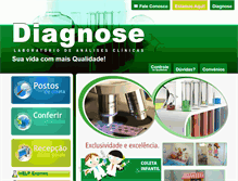 Tablet Screenshot of diagnoselaboratorio.com.br